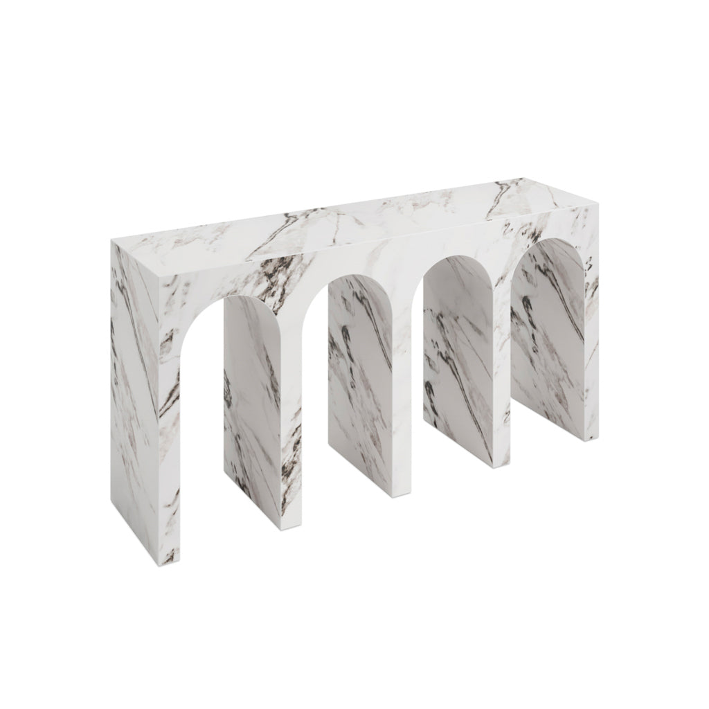 Archie Calacatta Console Table lifestyle image