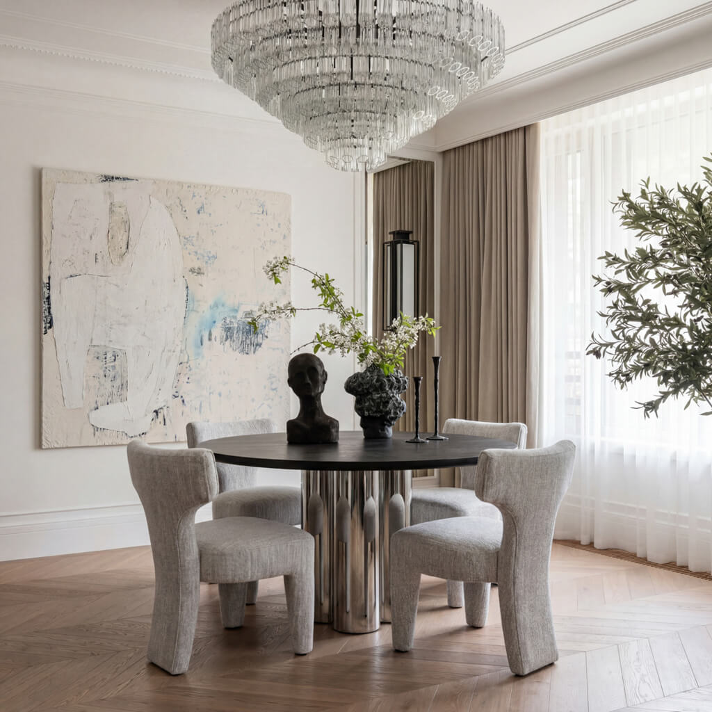 Fallon Beige Marl Chair product image 1
