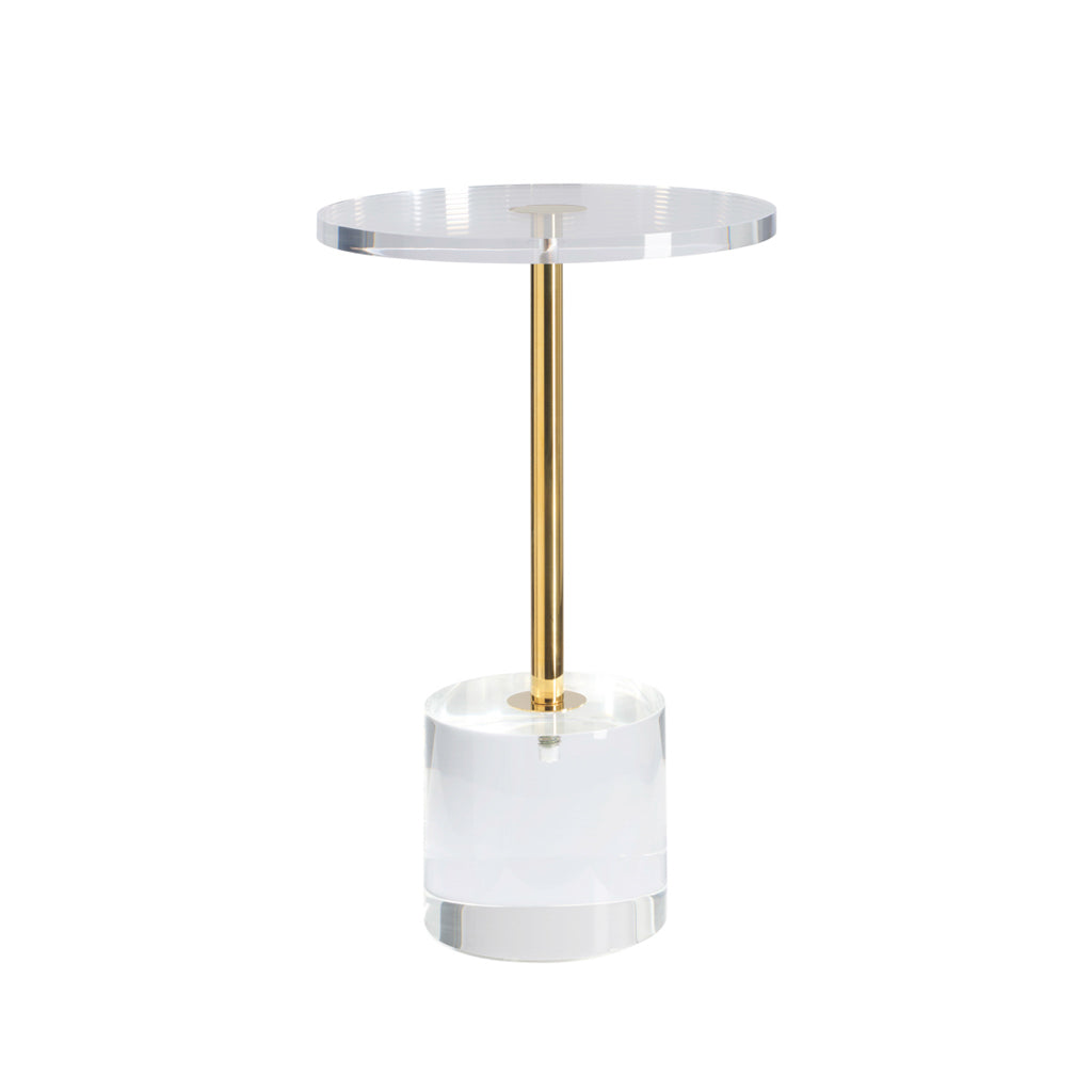 Hollywood Clear Side Table lifestyle image