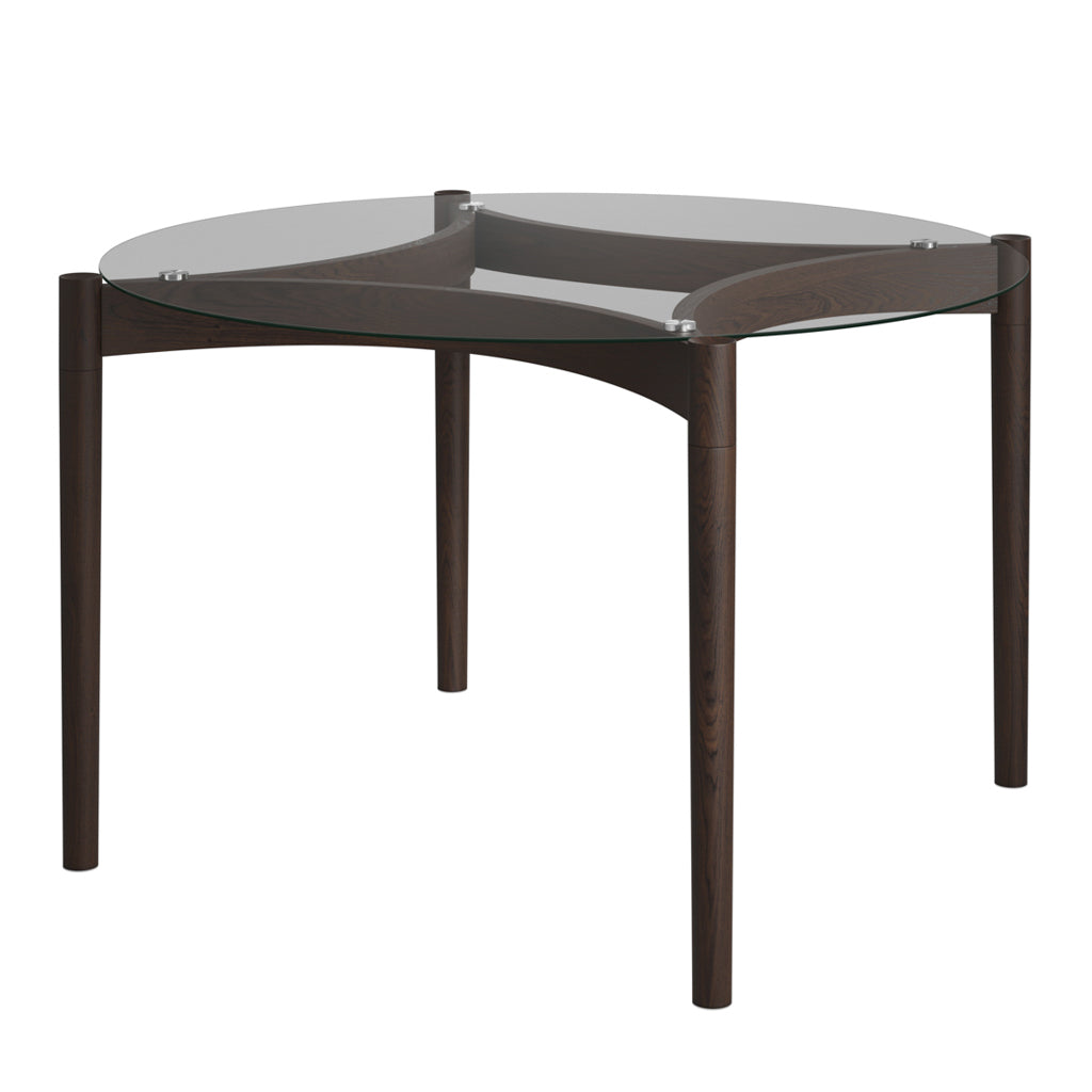 Ned Clear and Chocolate Dining Table lifestyle image