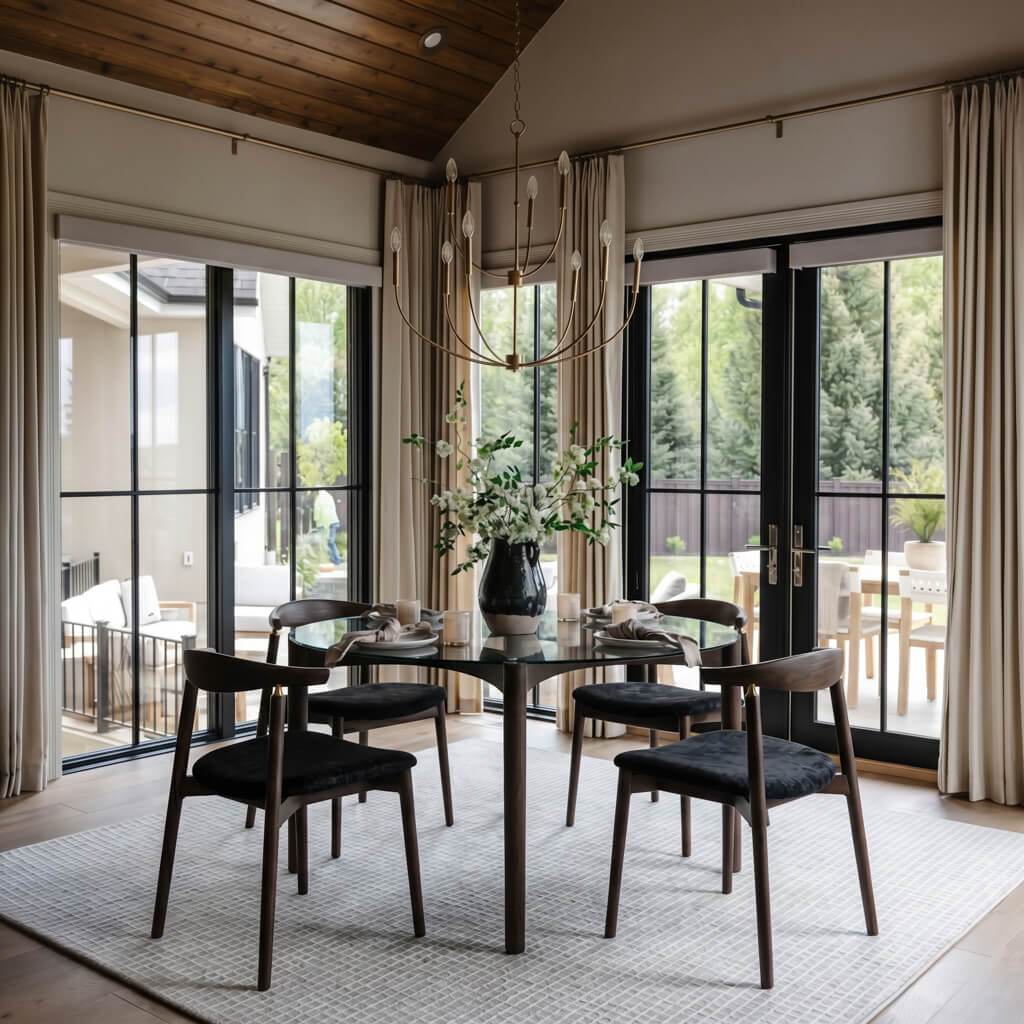 Ned Clear and Chocolate Dining Table product image 1