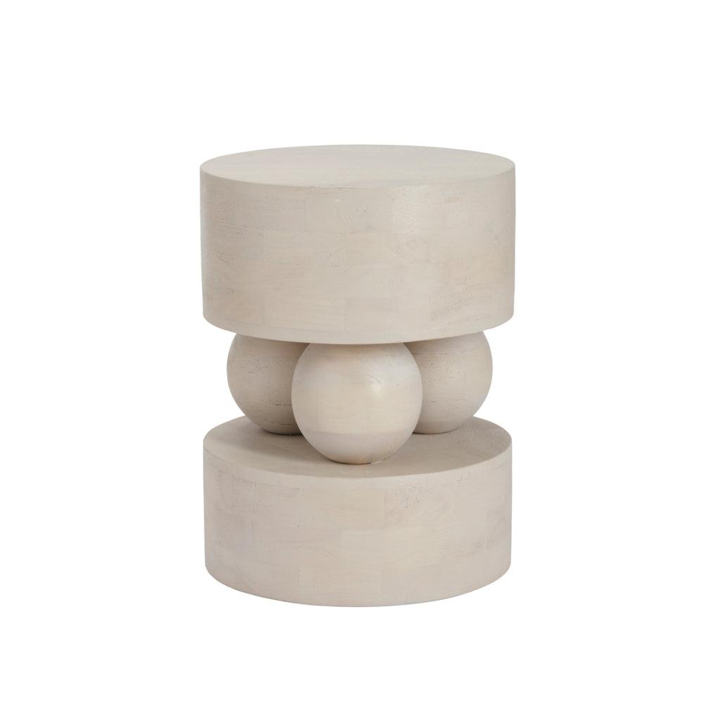 Sachi White Side Table lifestyle image