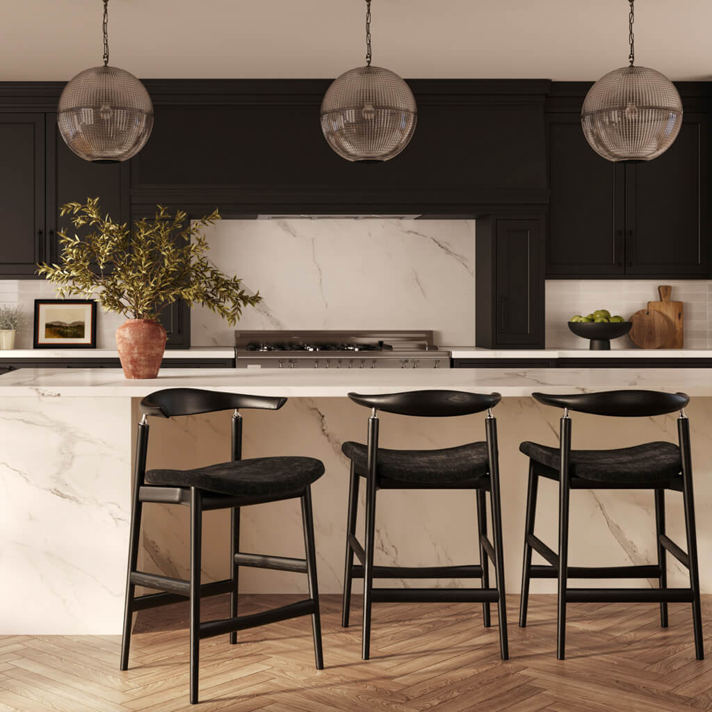 Seine Coal and Black Counter Stool product image 1