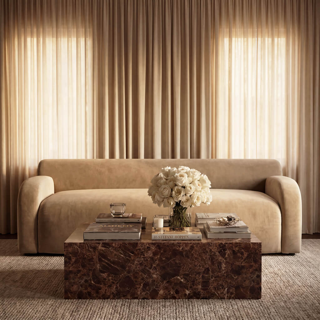 Sur Brown Emperador Coffee Table product image 1