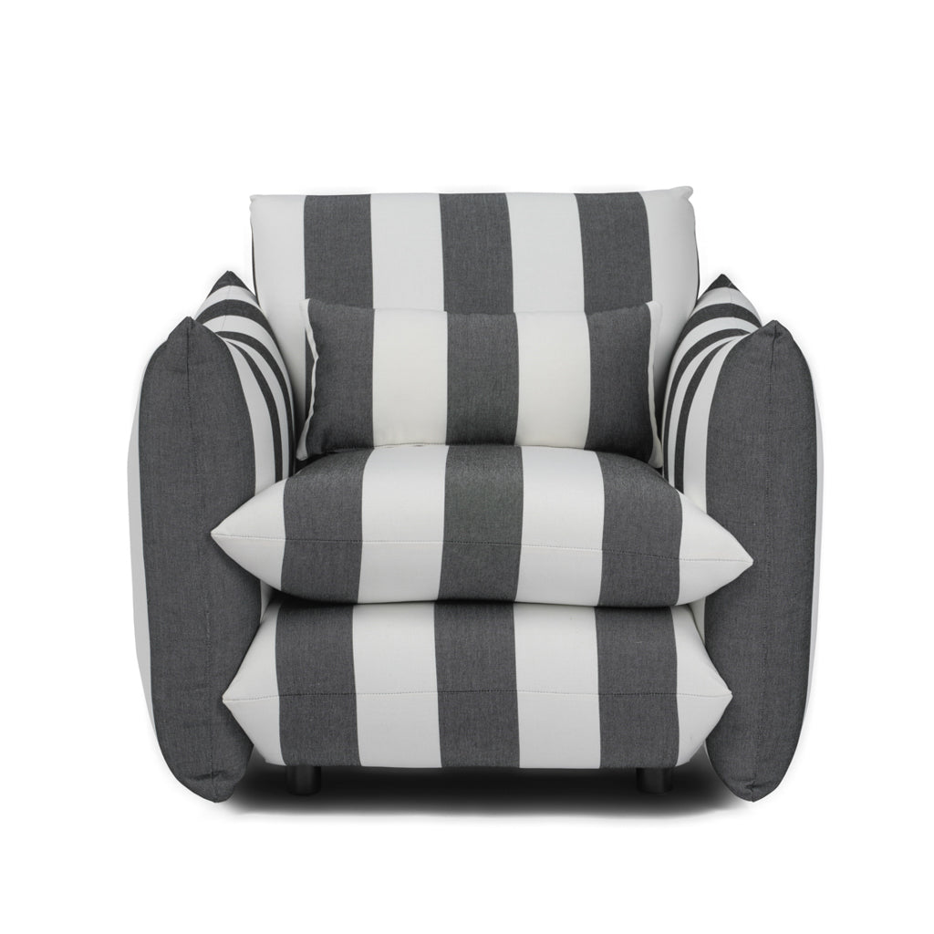 Sycamore Black and White Striped Chair product image 2