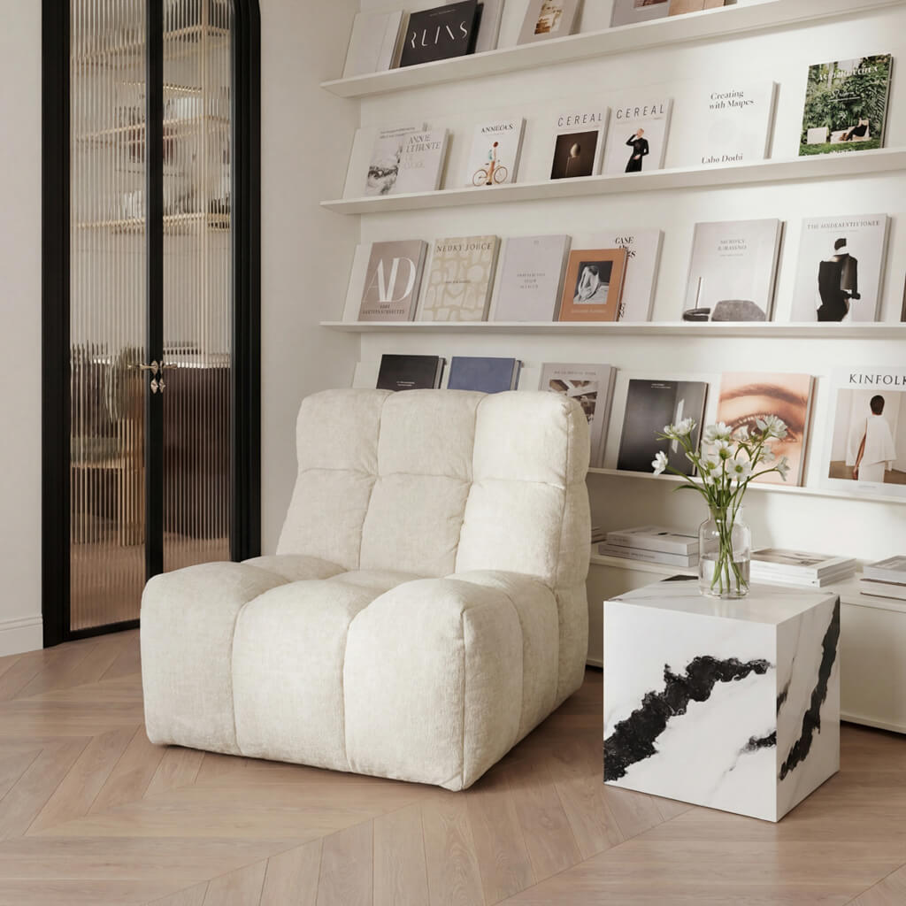 Ace Ivory Swivel Chair product image 1