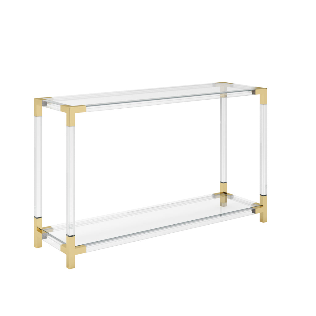 Amangiri Clear Console Table lifestyle image