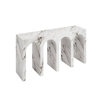 Archie Calacatta Console Table lifestyle image