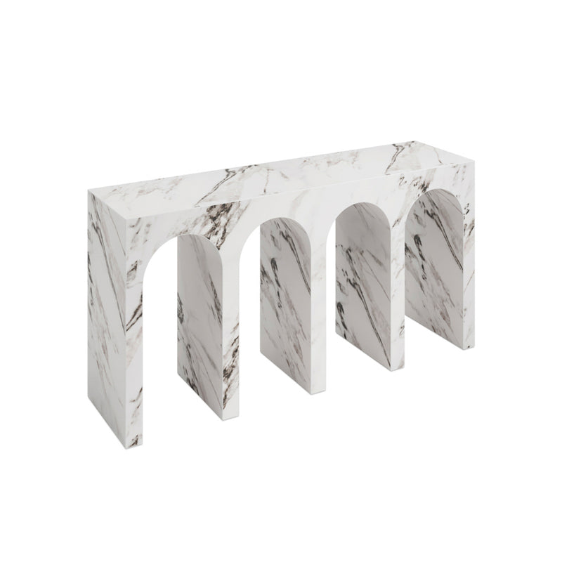 Archie Calacatta Console Table lifestyle image