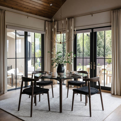 Ned Clear and Chocolate Dining Table product image 1