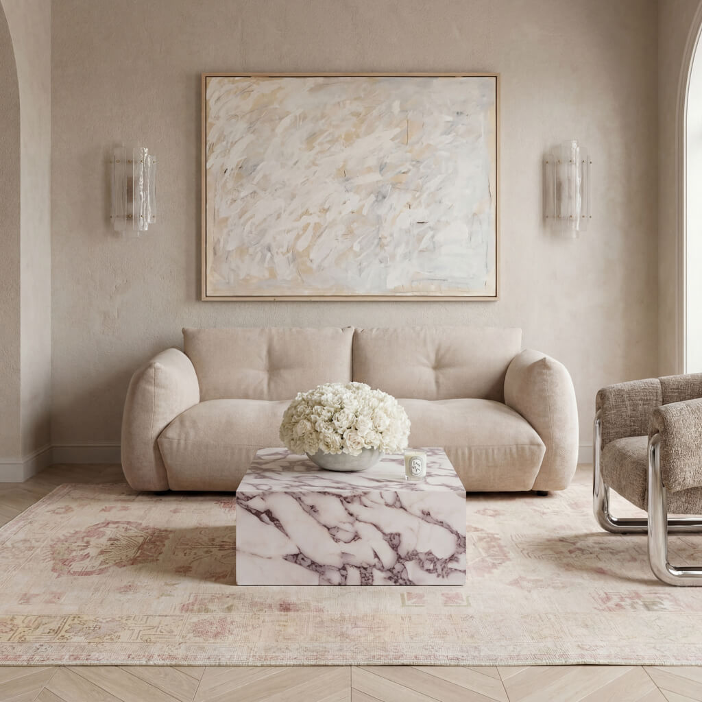 Sur Calacatta Viola Square Coffee Table product image 1