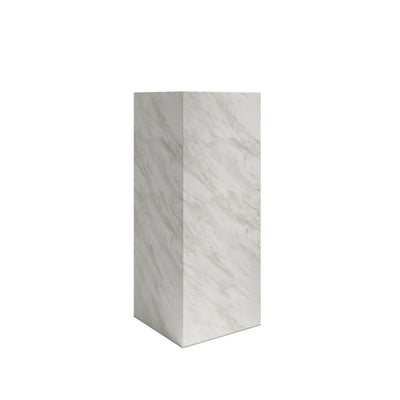 Sur White Marble Large Pedestal lifestyle image