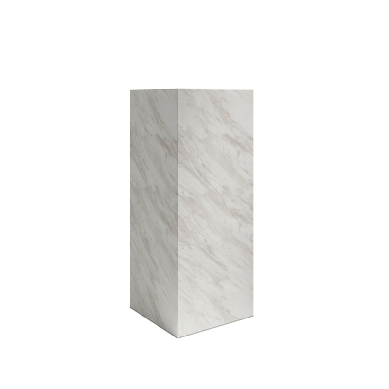 Sur White Marble Large Pedestal lifestyle image