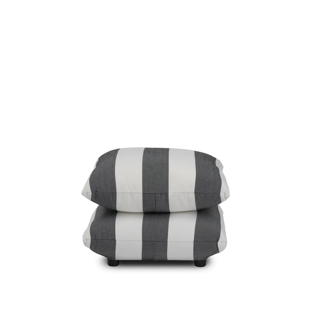 Sycamore Black and White Striped Pouffe product image 2